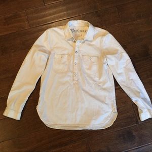 Madewell Cotton Collared Popover, S EUC
